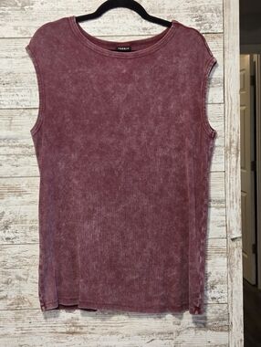 torrid Ribbed Crewneck Top in Mauve Rose Size 2